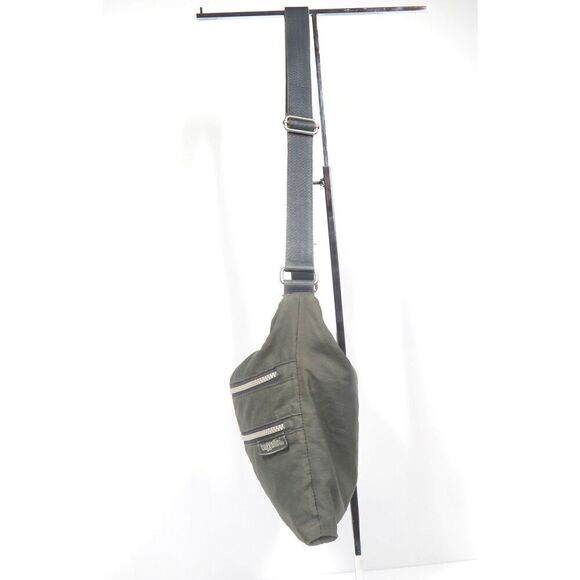 Baggallini Three Zip Crossbody Shoulder Bag Grey Organizer Small - Picture 2 of 11